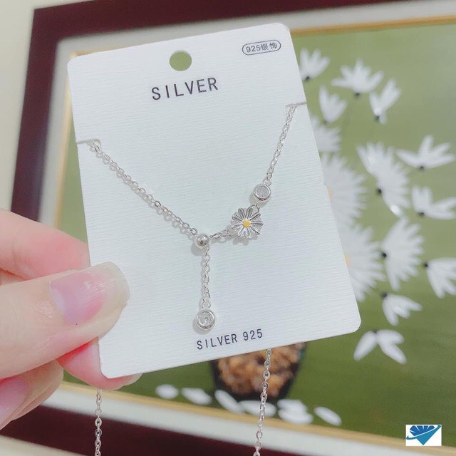 Dây chuyền nữ bạc ta cúc hoạ mi có thể điều chỉnh size - Kho sỉ bạc Nhất Linh