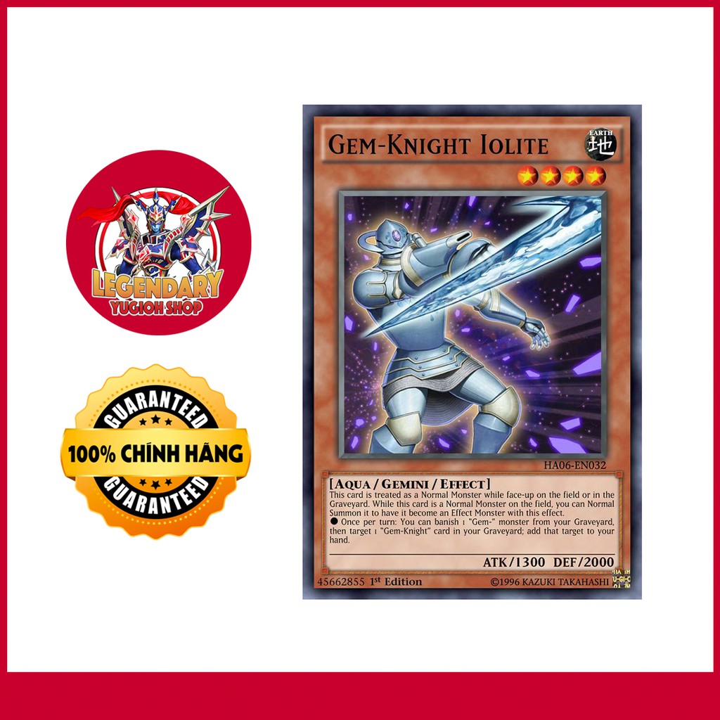 [Thẻ Bài Yugioh Chính Hãng] Gem-Knight Iolite