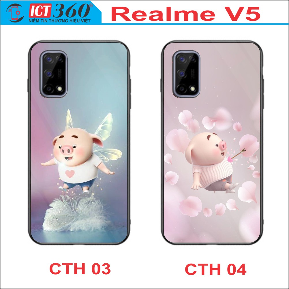 Ốp Lưng Kính REALME V5, Realme Q2 - In Theo Yêu Cầu