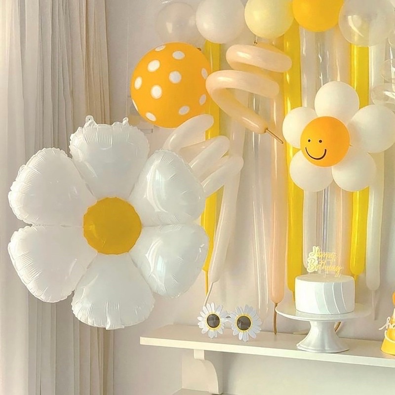 Bong Bóng Hình Hoa Cúc Trang Trí Tiệc Sinh Nhật Cho Bé
