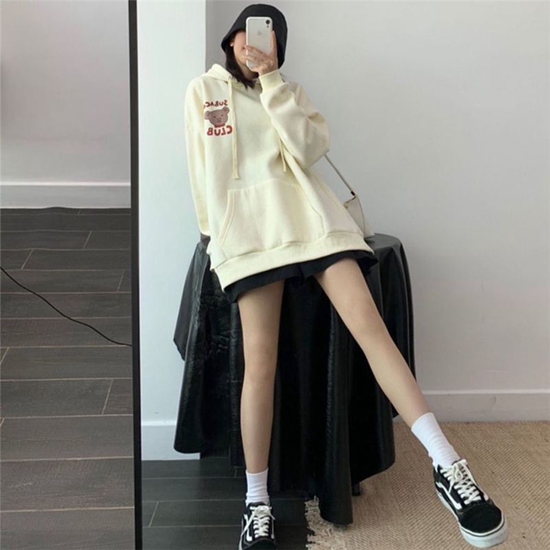 NRVP Áo Hoodie Dáng Rộng Thời Trang Hàn Quốc 2022 Dành Cho Nữ