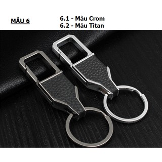 Móc khóa xe máy ô tô đẹp chất liệu inox chốt cài lưng quần thời trang