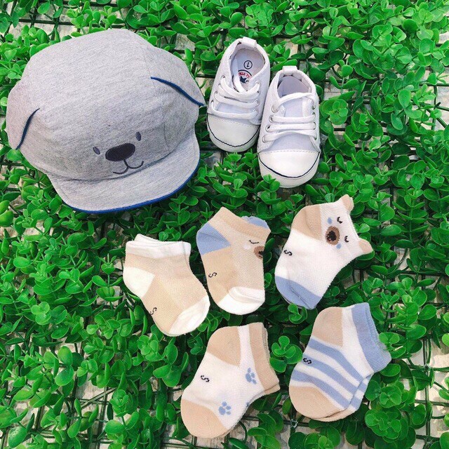Sét 5 đôi tất lưới cổ thấp Kid's Socks
