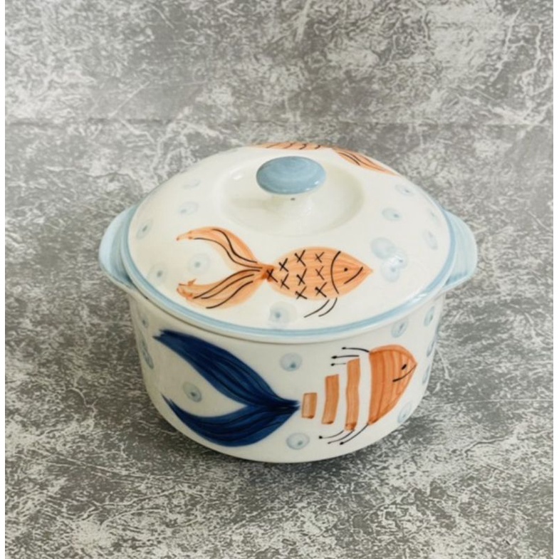 Thố chưng yến 500ml Bát Tràng