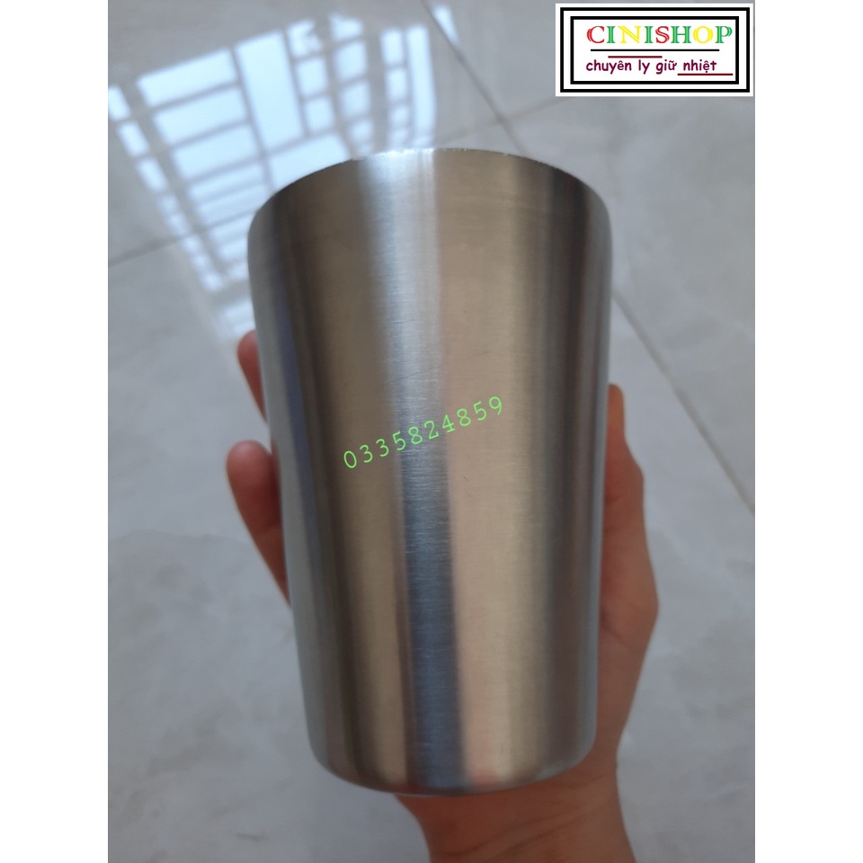 Ly Giữ Nhiệt Mickey Trơn Inox 304 Nội Địa Nhật 450ml_ CINISHOP