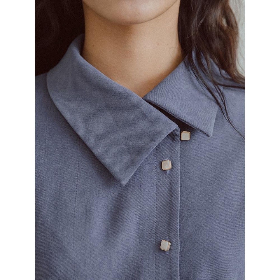 Áo Sơ Mi Tay Dài Phong Cách Pháp Thời Trang Mùa Đông Cho Nữ