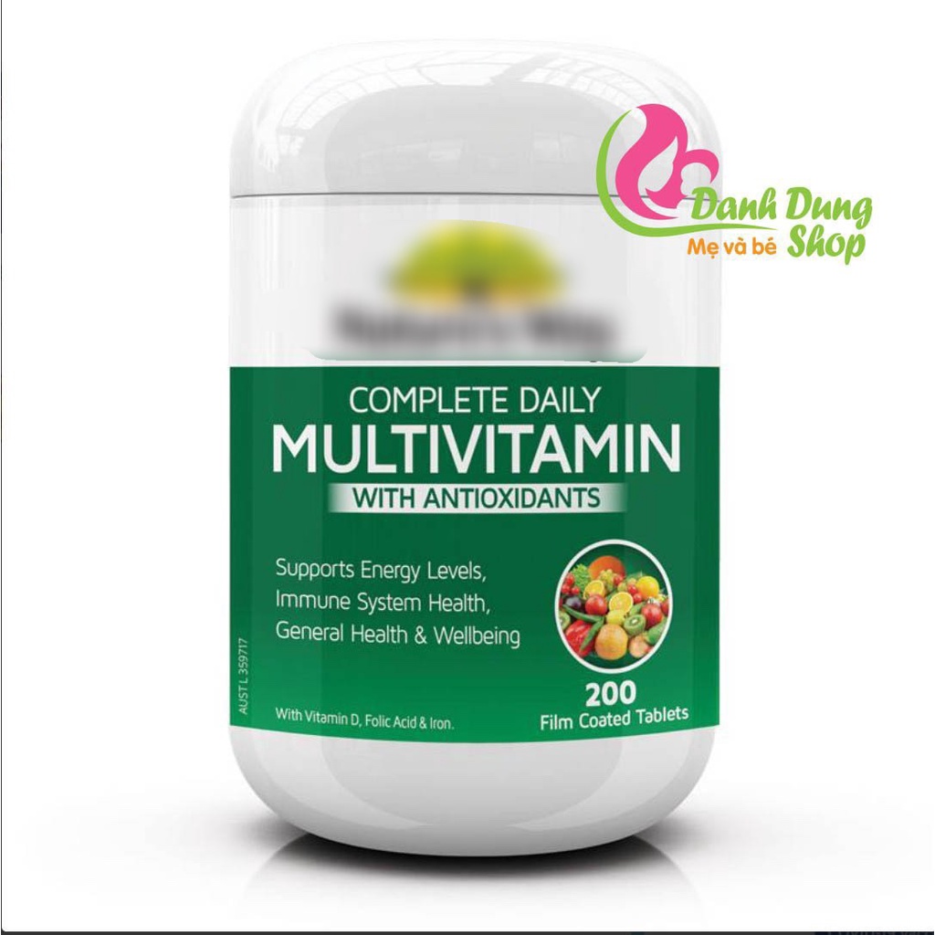 Vitamin tổng hợp tảo Úc Multivitamin NTW, 200 viên (tảo chống oxy hóa)