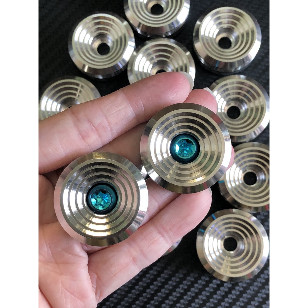 [HÌNH THẬT] Gù tay lái xoắn thái Inox 304 kèm ốc TITAN GR5 (bao gồm phụ kiện)