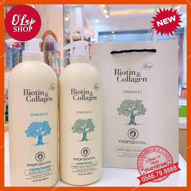 Bộ đôi dầu gội + xả biotin colagen ‘’( Hàng chính hãng )