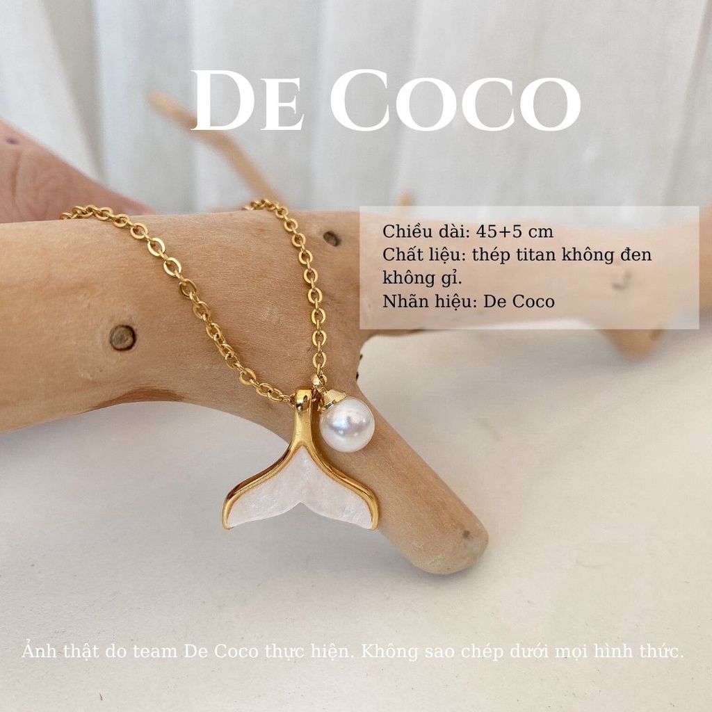 [KHÔNG ĐEN GỈ] Vòng cổ titan đuôi cá Maris De Coco decoco.accessories