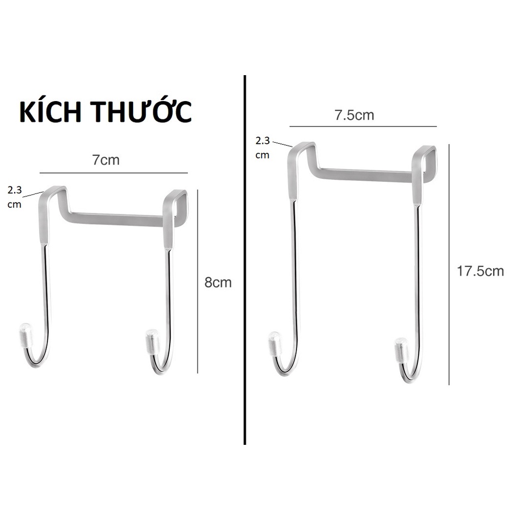 Móc Treo Đồ Hình Chữ S, Treo Nhiều Đồ Tiện Dụng INOX 304, Chịu Tải 10 Kg