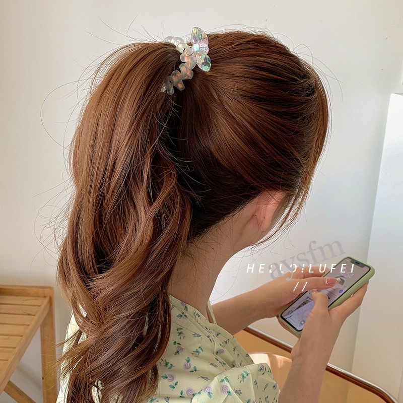Dây buộc tóc cao su xoắn ốc dễ thương xinh xắn