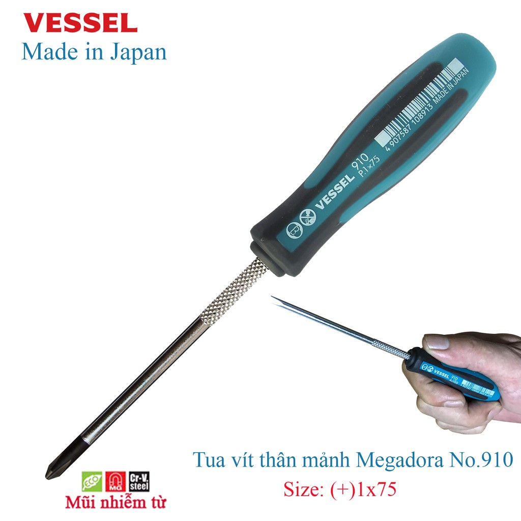 Tô vít cỡ nhỏ mũi  Megadora No.910 Vessel