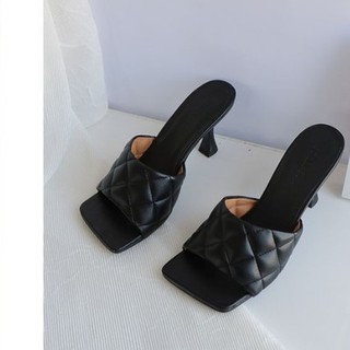 Dép guốc cao gót 5 phân gót nhọn phong cách trẻ trung (B4)