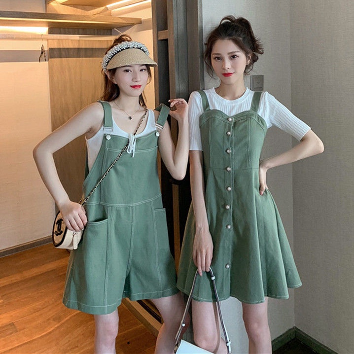 Set Váy Yếm / Quần Yếm Xinh Xắn Cho Nữ