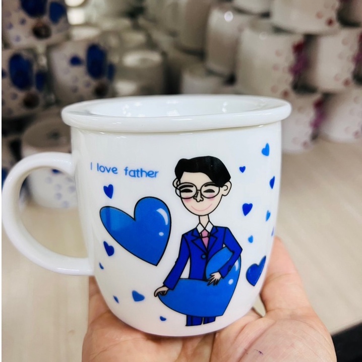 Cốc Sứ Ly Sứ Dễ Thương Cốc Gia Đình Gốm Sứ Cao Cấp Bát Tràng Nhận In Logo In Ảnh, Viết Tên Theo Yêu Cầu