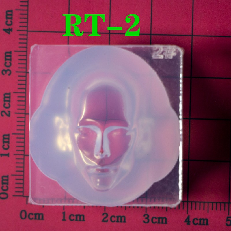 Khuôn silicon đổ nhựa resin epoxy làm gương mặt người 3D dùng để làm búp bê thủ công