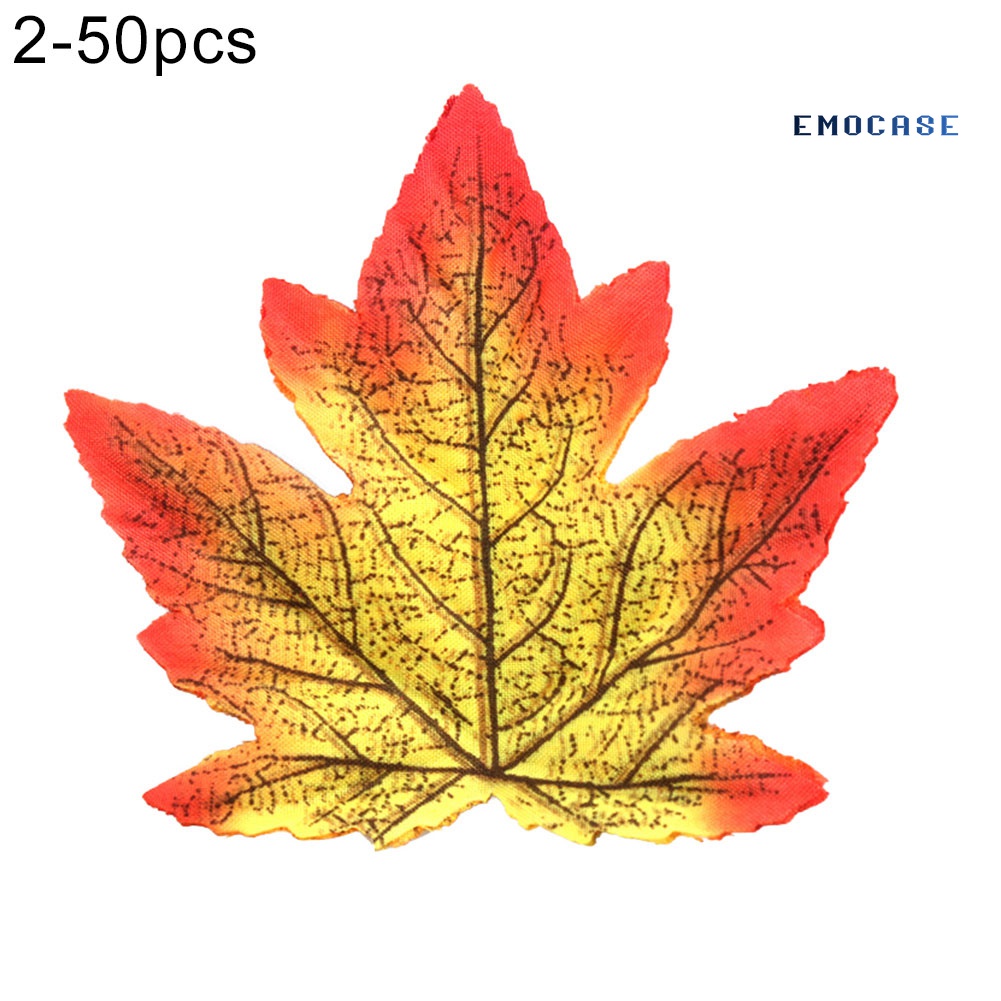 50 Lá Phong Giả Dùng Trang Trí Tiệc Halloween