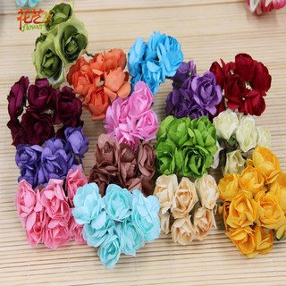 Hoa hồng giấy làm vòng hoa đội đầu, cài tóc cô dâu trang trí thiệp,..