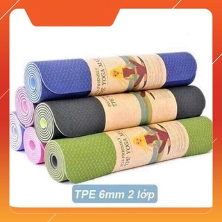 Thảm tập yoga eco friendly, thảm tập yoga tpe 2 lớp 8mm cao cấp