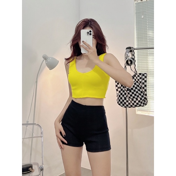 crop 2 dây nhiều màu (Ảnh/ clip shop chụp)