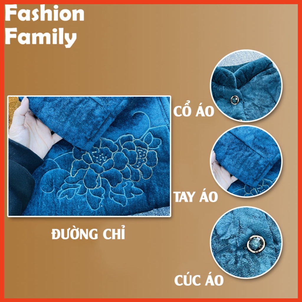 Áo khoác family lót lông món quà ý nghĩa cho Bà và Mẹ