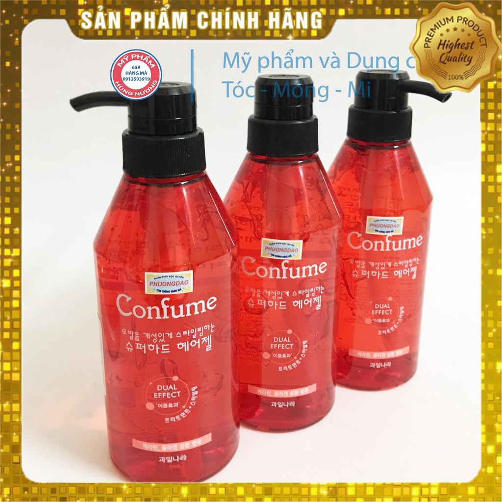 Gel siêu cứng Confume Welcos Super Hard Hair Gel 500ml (Màu đỏ)