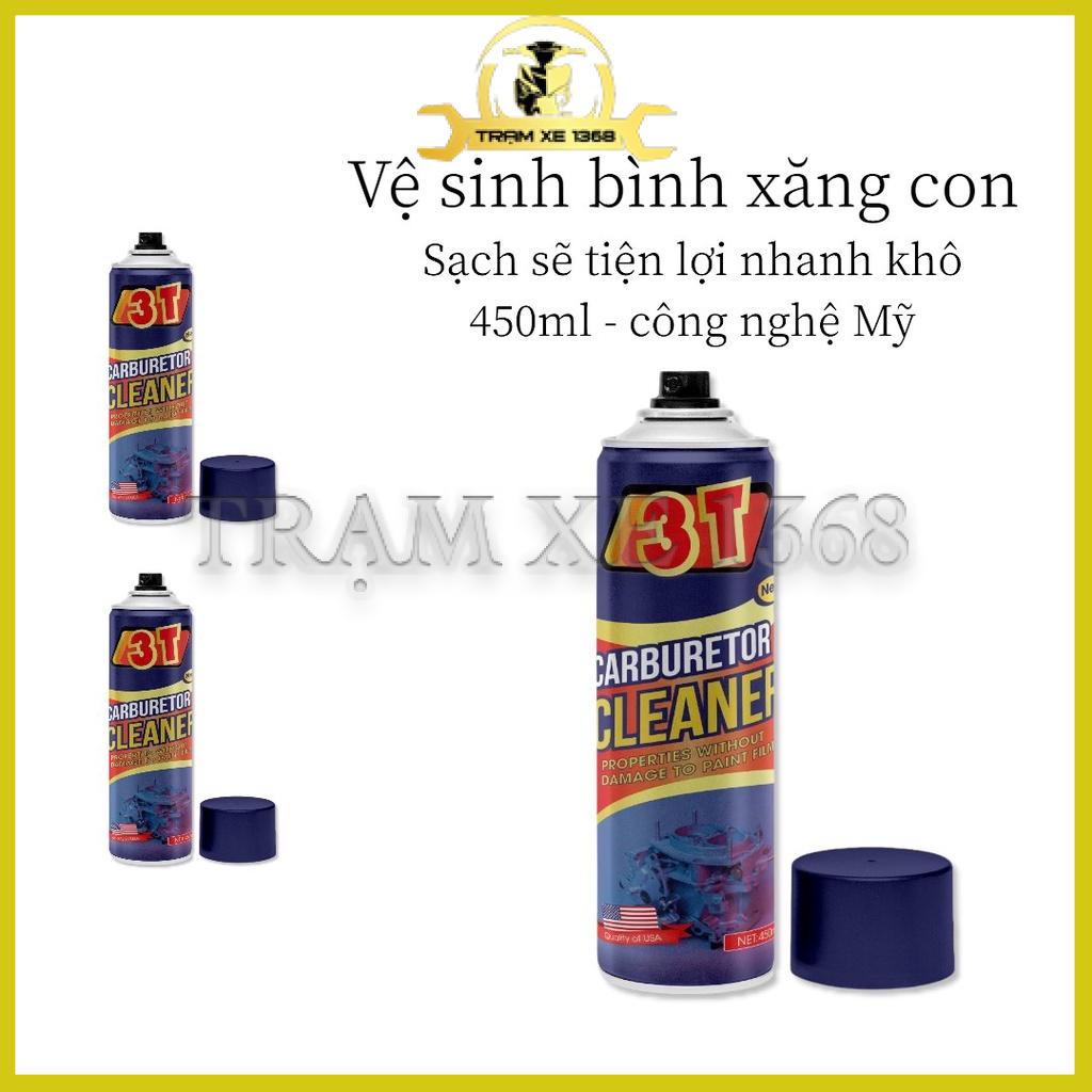Chai Xịt Vệ Sinh Bình Xăng Con Họng Ga Xúc Rửa Chế Hòa Khí 3T Chính Hãng