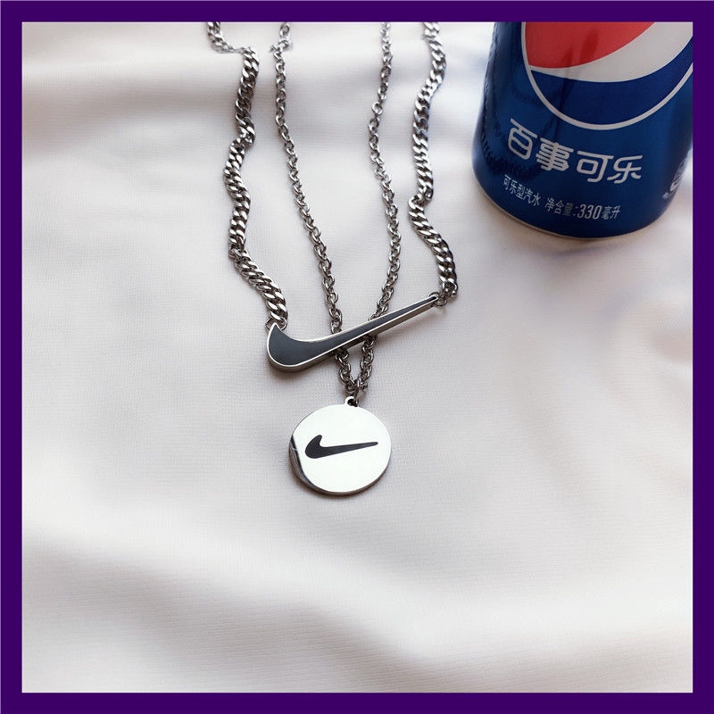 Dây Chuyền Mặt Thẻ Tròn Kiểu Dáng Đơn Giản Phong Cách Hiphop