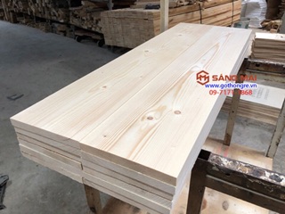 Tấm gỗ thông mặt rộng 22cm x dày 2cm x dài 120cm + láng nhẵn mịn 4 mặt