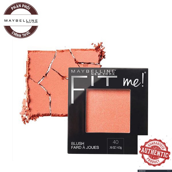 Phấn Má Hồng Mịn Lì, Lên Màu Chuẩn Maybelline Fit Me Blush 4.5g