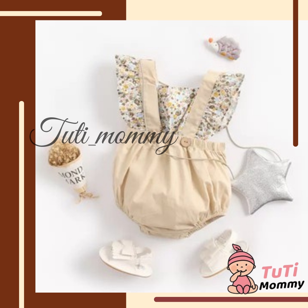 Body Yếm Hoa Cho Bé Gái Siêu Dễ Thương ( 7-15Kg) Hàng Quảng Châu Chất Siêu Đẹp Mềm Mát