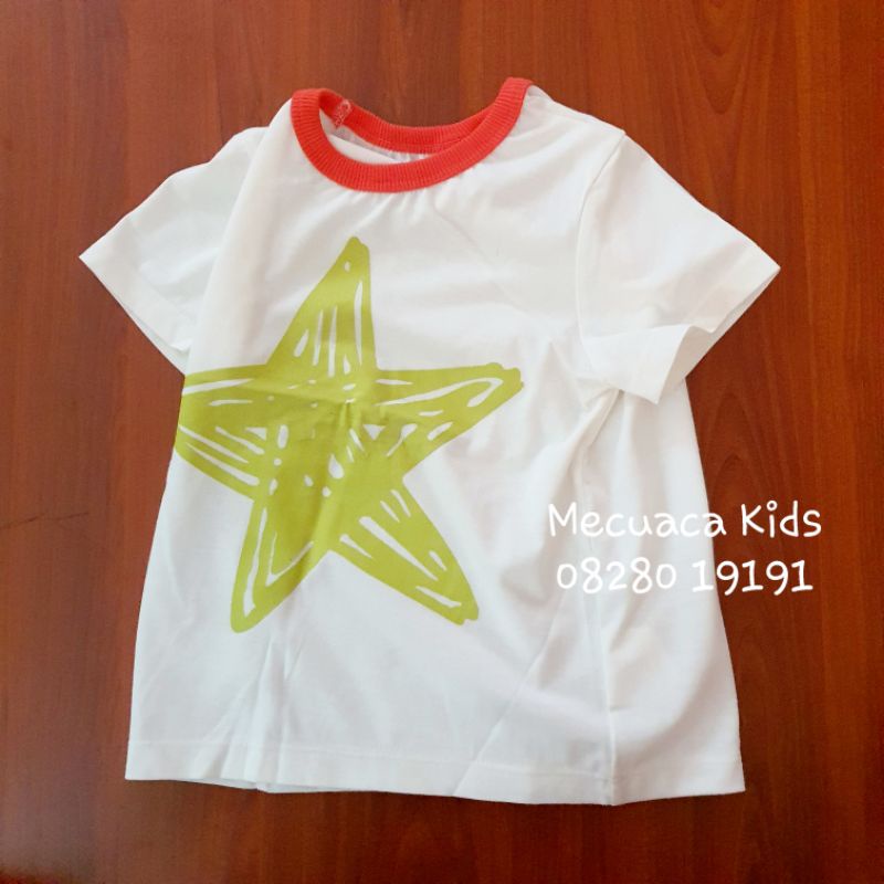 Áo phông cộc tay O.Navy cổ tròn cho bé trai bé gái hình sao, kẻ ngang