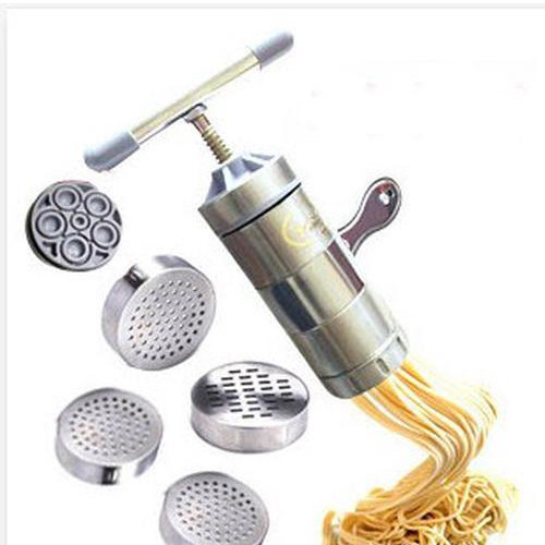 Máy Làm Bún, Làm Mì Tươi Bằng Inox Siêu Sạch - Máy Làm Bún 5 Đầu Inox Sáng Bóng