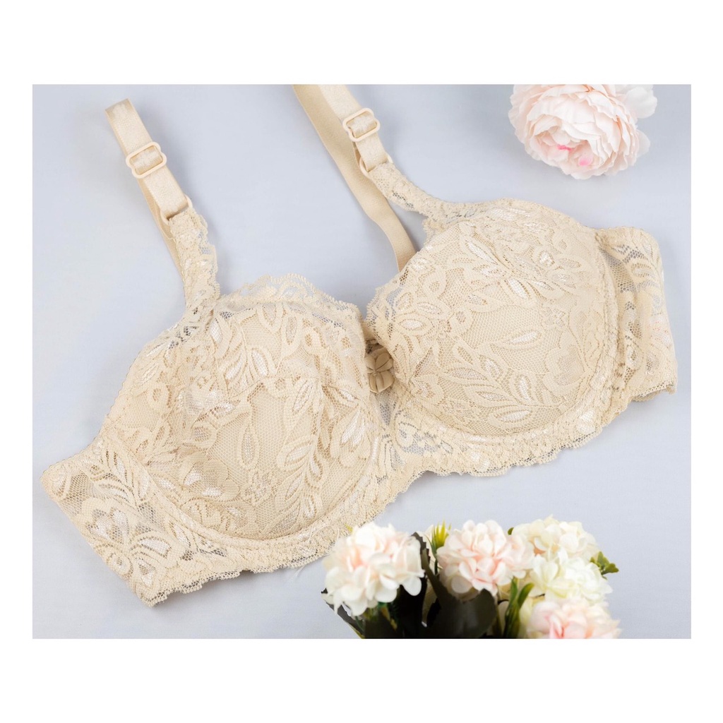 Áo Lót Nữ Ren Lụa Mềm Đệm Mỏng 2004, Có Gọng Cao Cấp - ÁO REN KD04