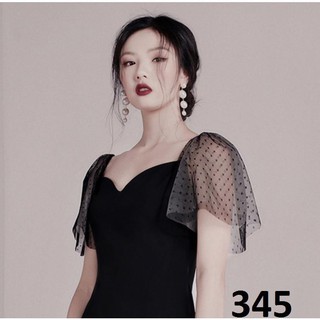 ĐẦM PHỐI TAY LƯỚI NỮ TÍNH-345
