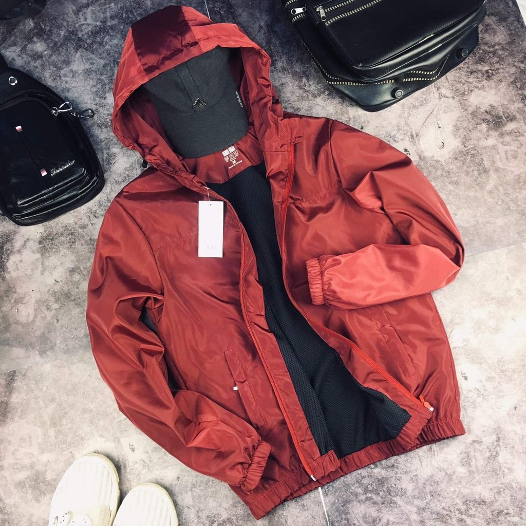 Áo khoác Dù Nam có mũ dáng chuẩn,Vải gió Chống nước nhẹ,2 lớp gió ,1 lớp lót lưới bề | BigBuy360 - bigbuy360.vn