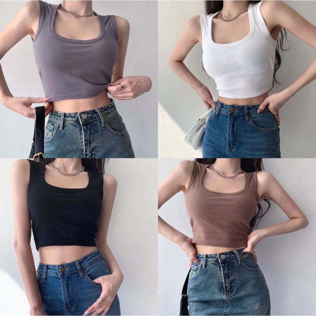 Áo Bra Nữ Thiết Kế Kiểu Cổ U Chất Thun Mềm Siêu Sexy 301