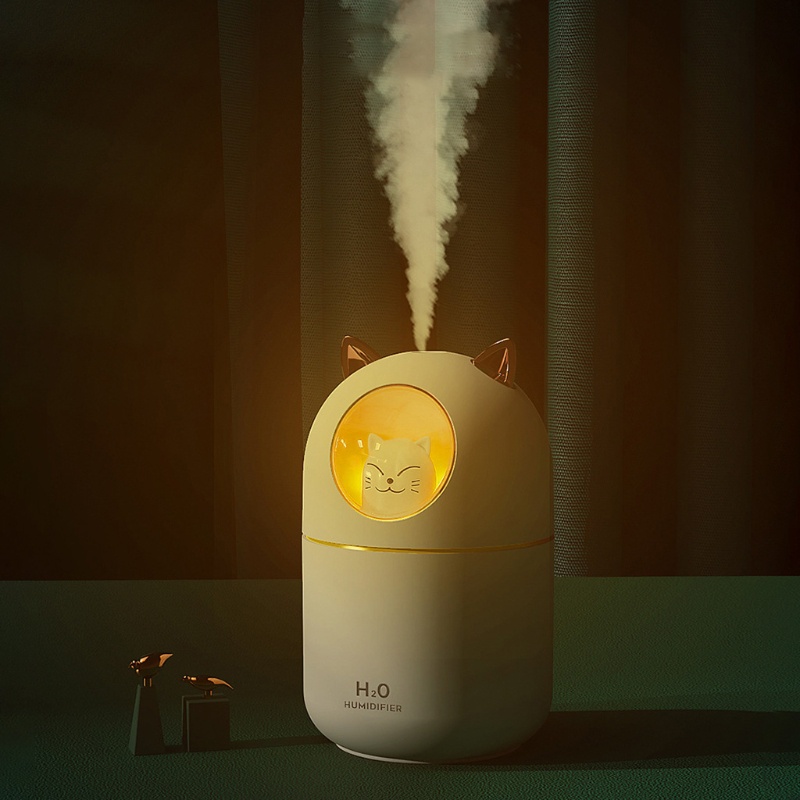 Shas Máy Phun Sương Tạo Ẩm Cao Cấp 300ml Màu Trắng Hồng Dễ Thương Dùng Cho Bể Cá