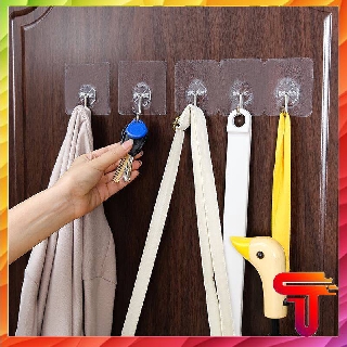 [Siêu Rẻ] MÓC TREO ĐỒ ĐA NĂNG DÁN TƯỜNG. móc dán tường siêu dính trong suốt. Móc Dán Tường Trong Suốt Siêu chắc