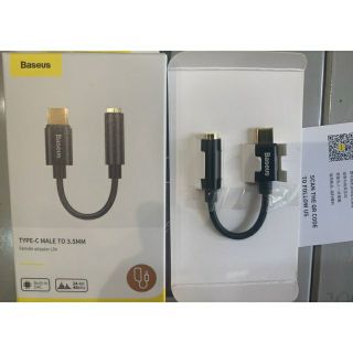 Jack chuyển đổi Type C sang cổng 3.5mm Adapter Baseus L54 chính hãng phù hợp cho note10, macbook, ipad pro....