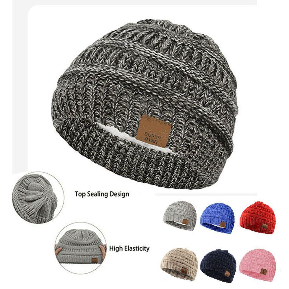 JUNE Mũ Beanie Mùa Đông Cho Bé Từ 2-7 Tuổi