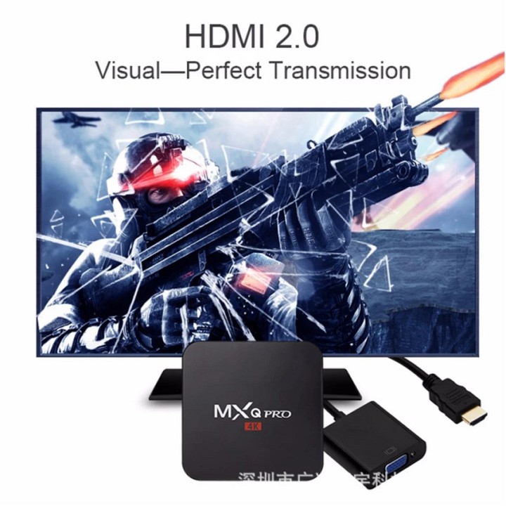 Tivi TV Box Truyền hình bóng đá (Chip xịn S905W) 4K - MXQ Pro 2G+16G Bản mới Tích hợp FPT Play