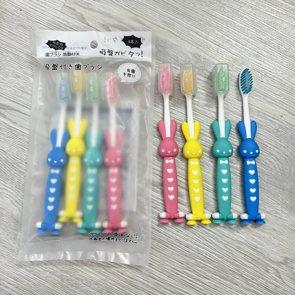 Set 4 bàn chải đánh răng cho bé , hàng xuất nhật - siêu mềm