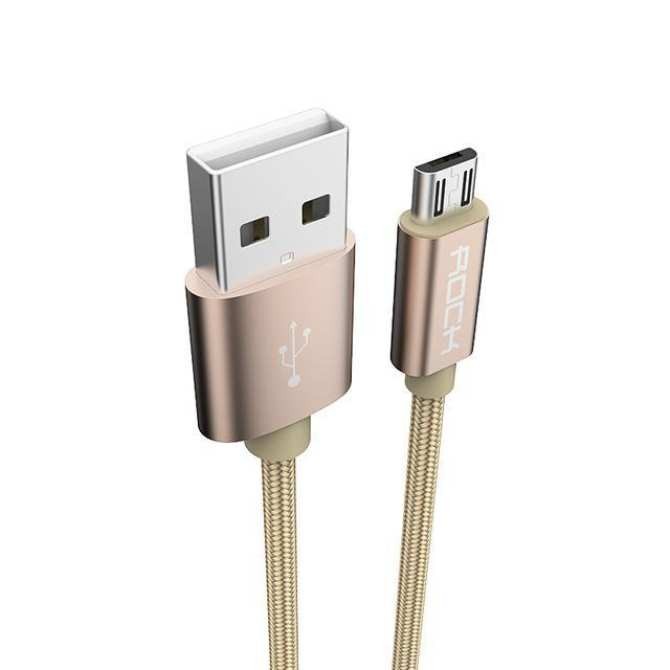 Cáp Sạc Rock M5 MICRO USB Cho Android Dây Dù 1M - BH 1 Năm Chính Hãng (MÀU SẮC NGẪU NHIÊN) - Hưng Long PC