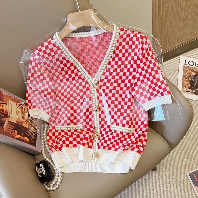 Áo Cardigan Ngắn Tay Cổ Chữ v Thời Trang Cho Nữ  tao bao
