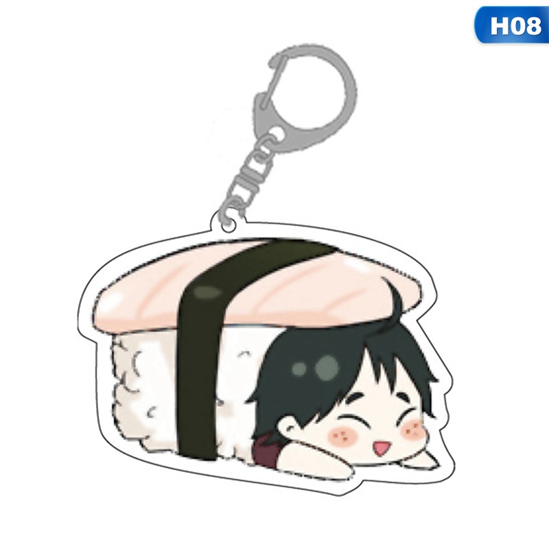 Móc khóa acrylic tinh tế họa tiết anime Haikyuu