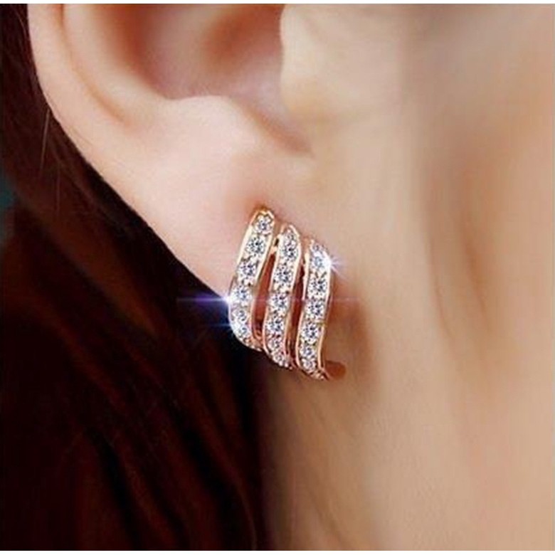 Khuyên Tai Đính Đá Thời Trang Dành Cho Nữ