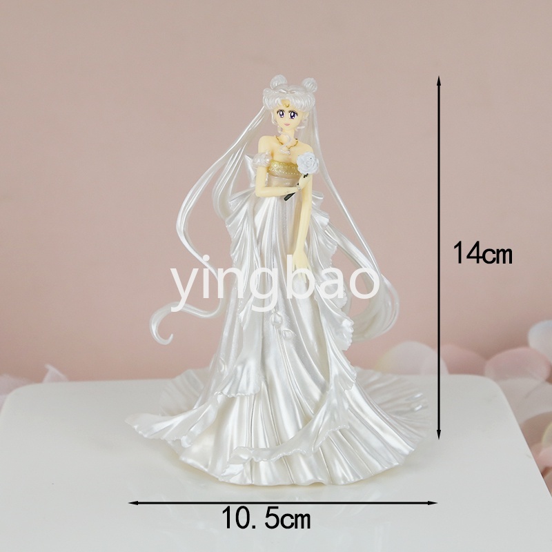 Mô Hình Nhân Vật Thủy Thủ Mặt Trăng Bằng PVC Dễ Thương