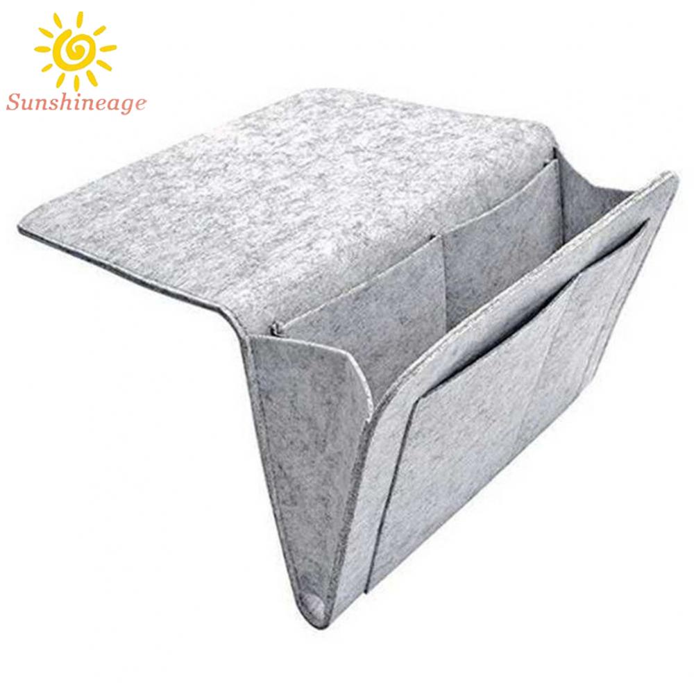 SUNAGE- ~1 Pcs Sofa Bedside Storage Hanging Bag Felt Organizer Pocket Remote Book Holder【SUNAGE-HOT Fashion】
